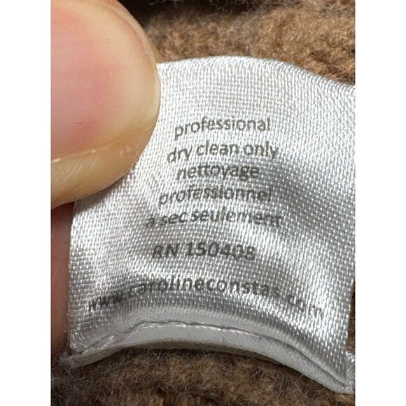 CAROLINE CONSTAS Emersyn Funnelneck 100% Wool Sweater, Sz S - Picture 9 of 11